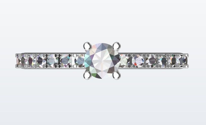 Diamond Ring  3D print model_1