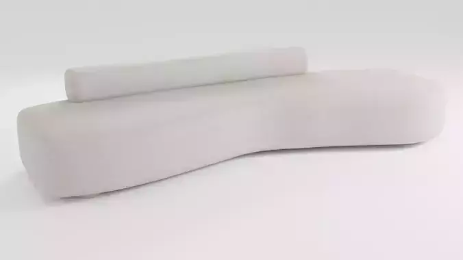 Modern design sofa in Scandinavian style in light colors