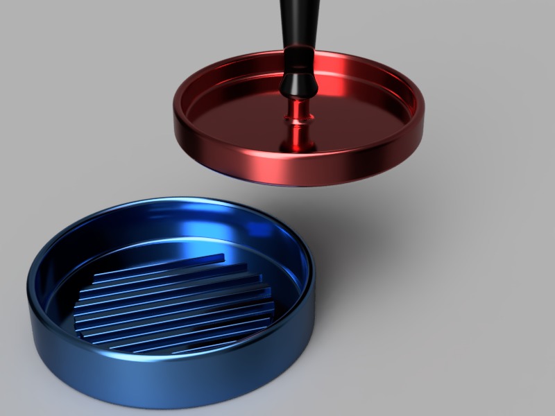 Burger Press 3D print model_3