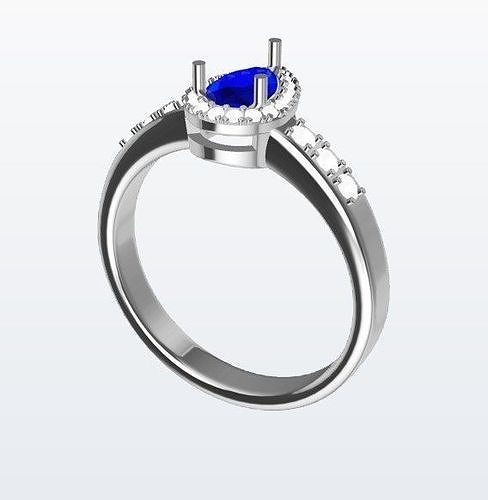 Pearl ring 3D print model