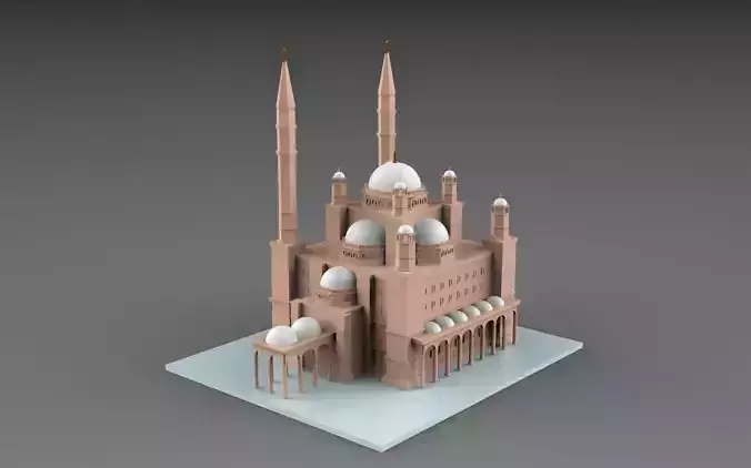 Mohamed Ali Mosque 3D Model 3D print model