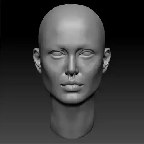 ANGELINA JOLIE HEAD SCULPTURE 3D PRINT MODEL