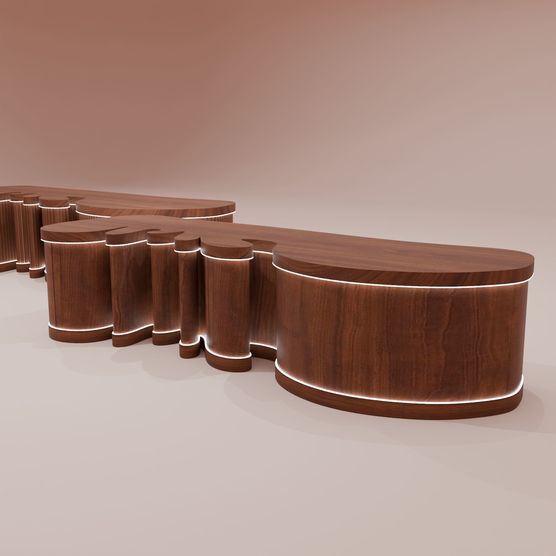 Reception Desk 3D model_1