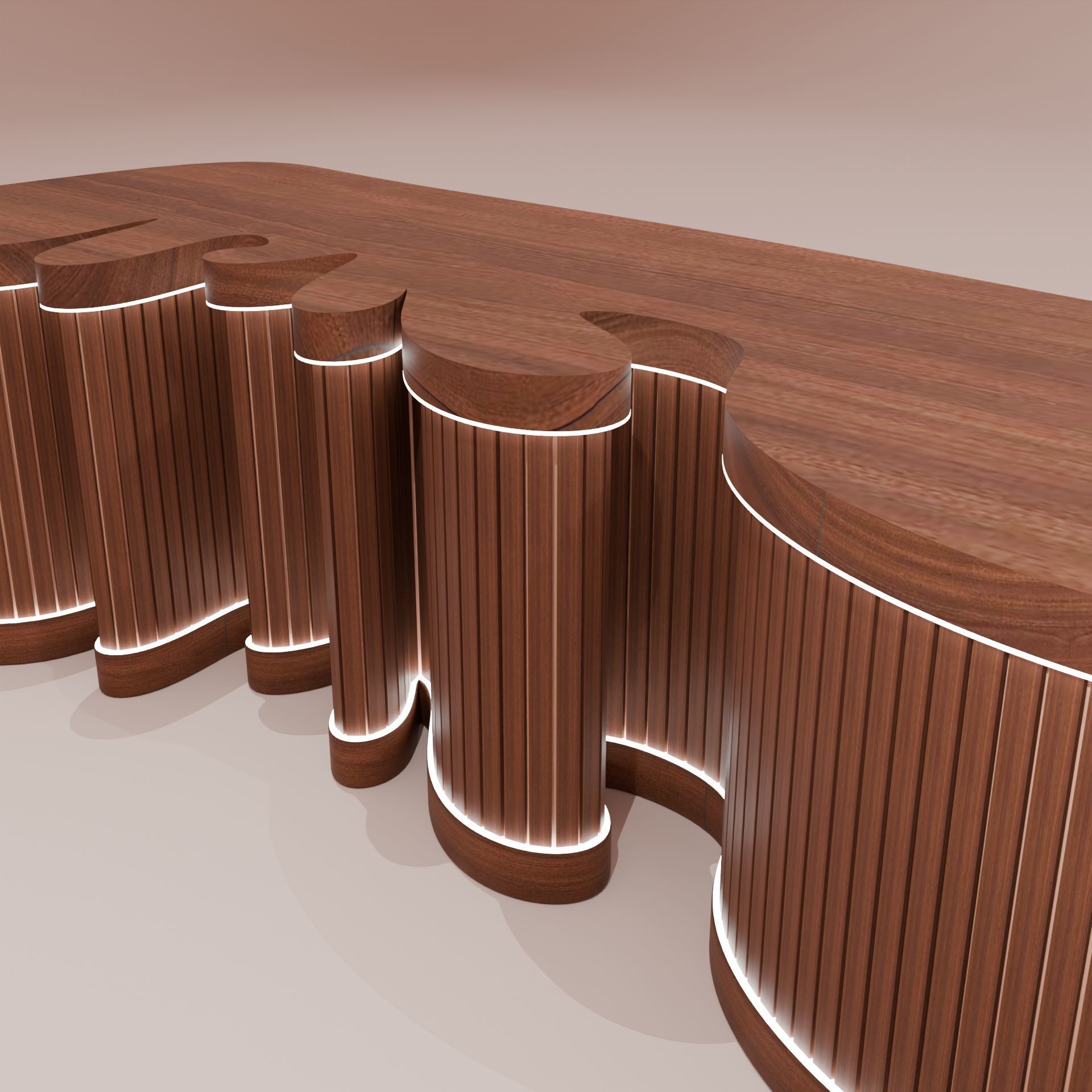 Reception Desk 3D model_3