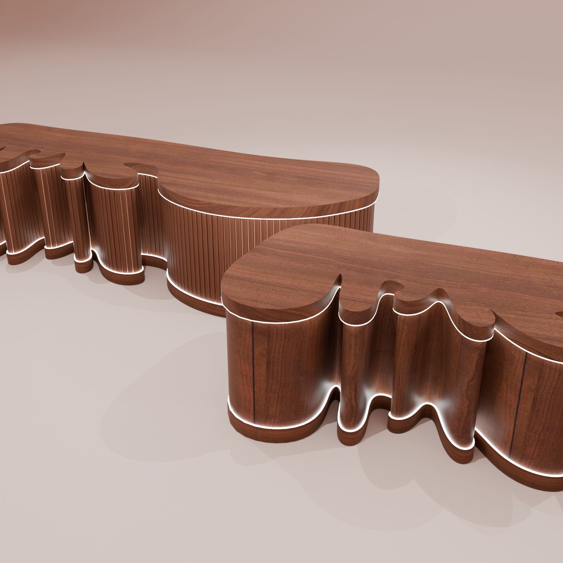 Reception Desk 3D model_5