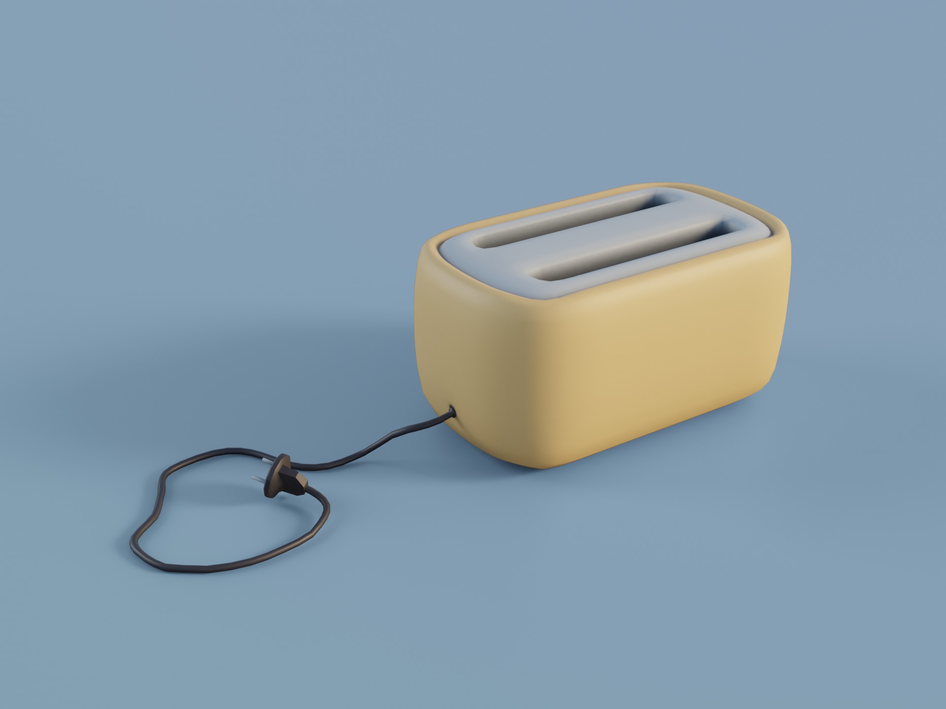 Cartoon Style Kitchen Appliances 3D model_11