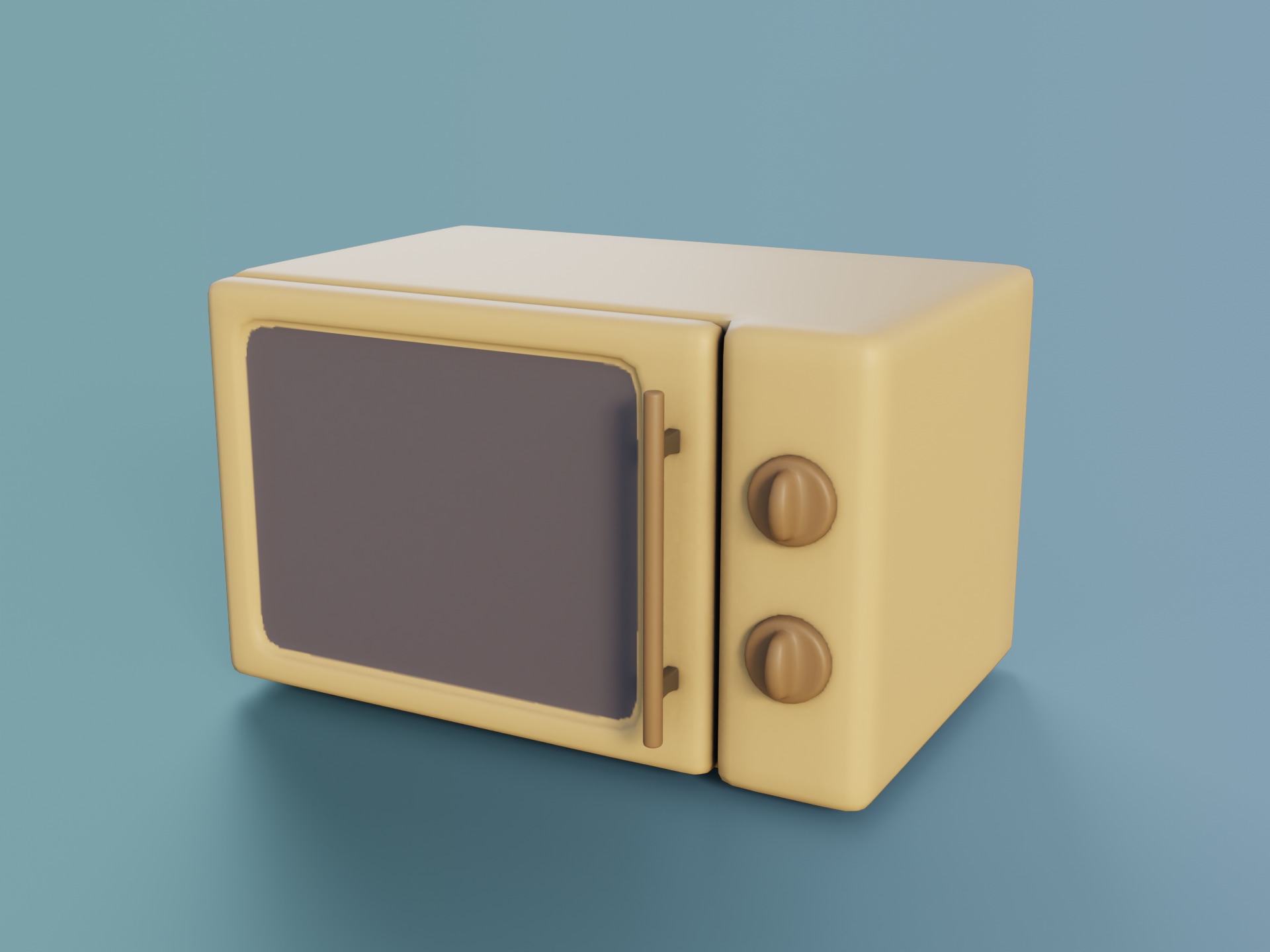 Cartoon Style Kitchen Appliances 3D model_10