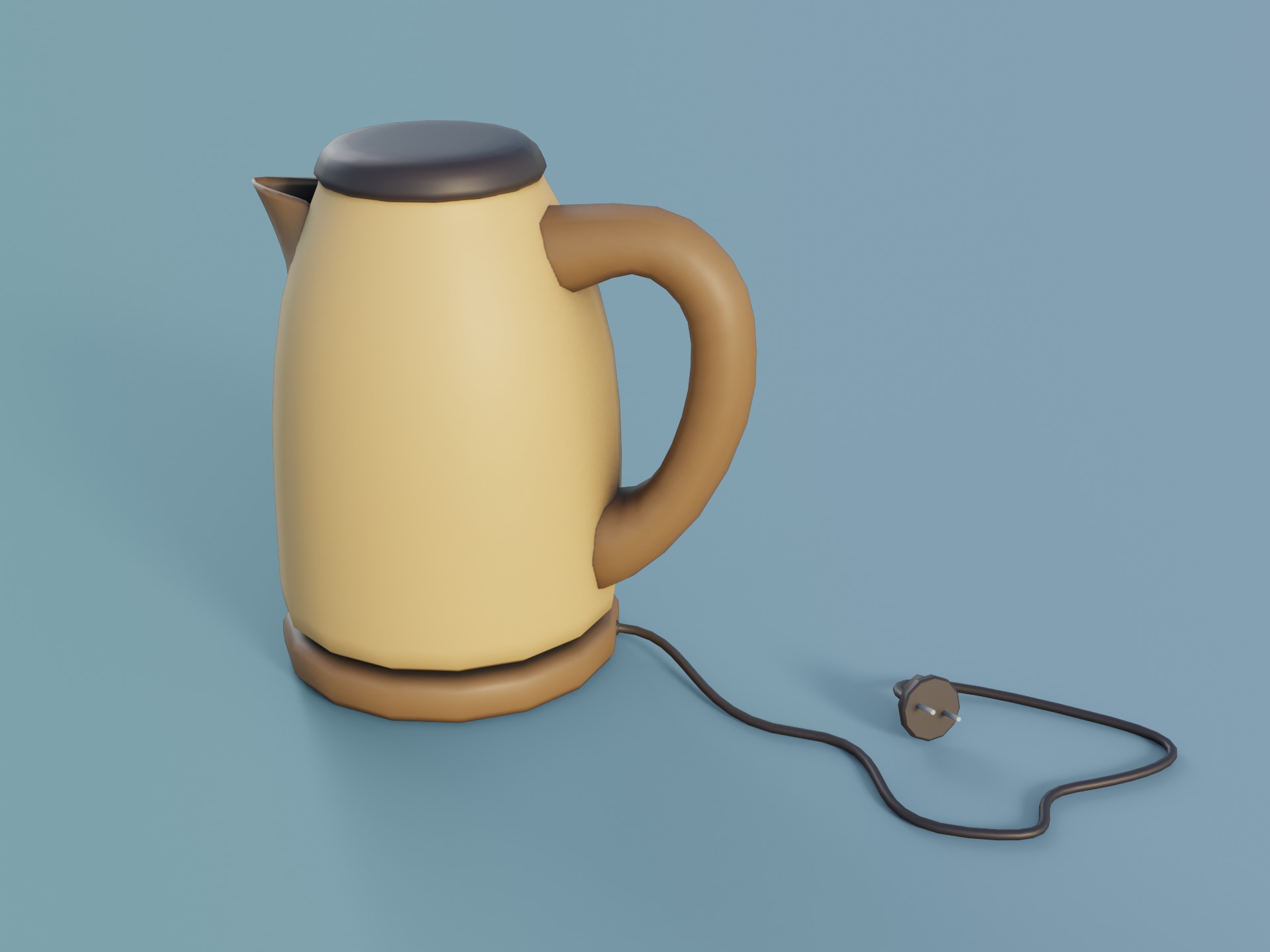 Cartoon Style Kitchen Appliances 3D model_12