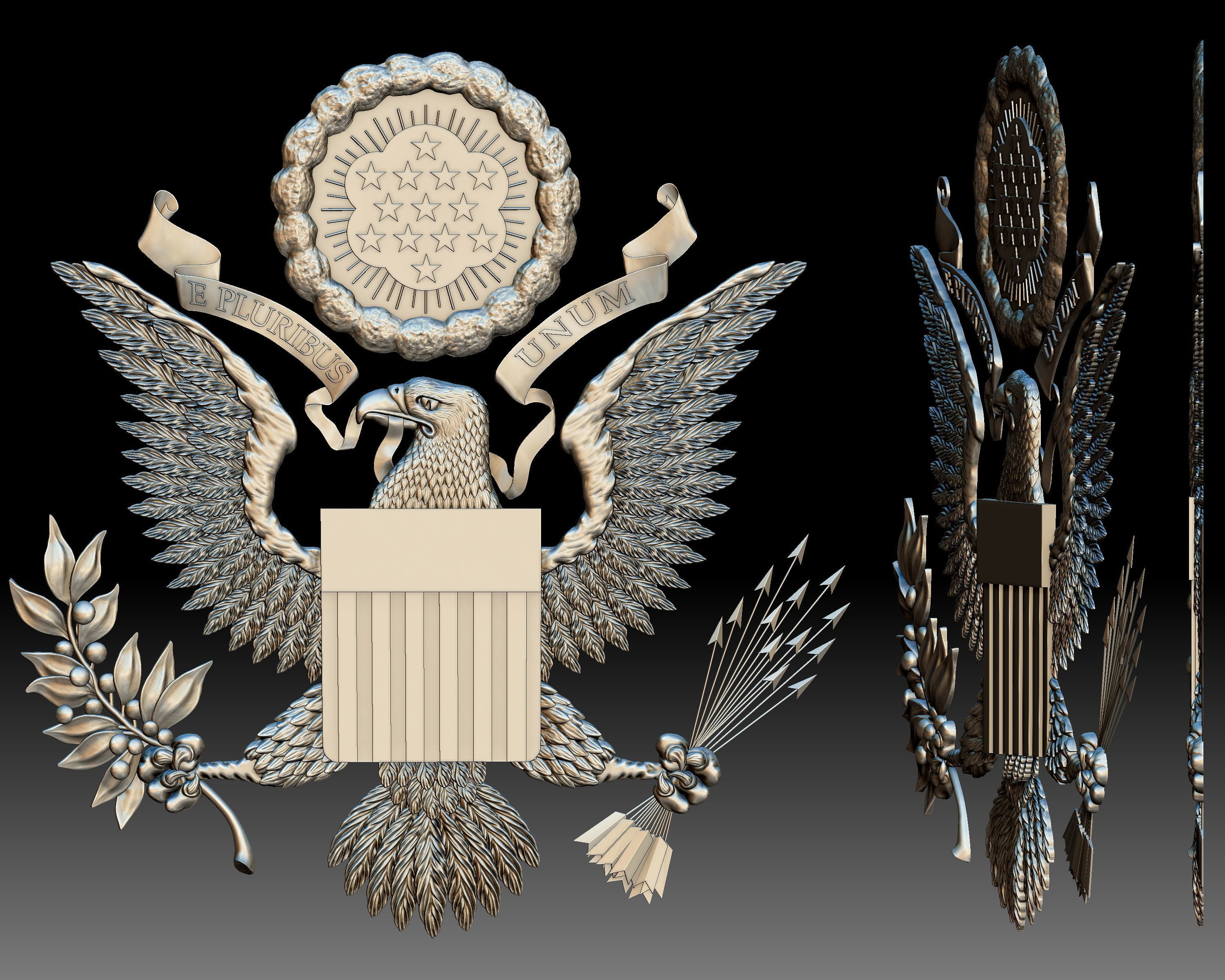 Great Seal of the United States 3D print model_5