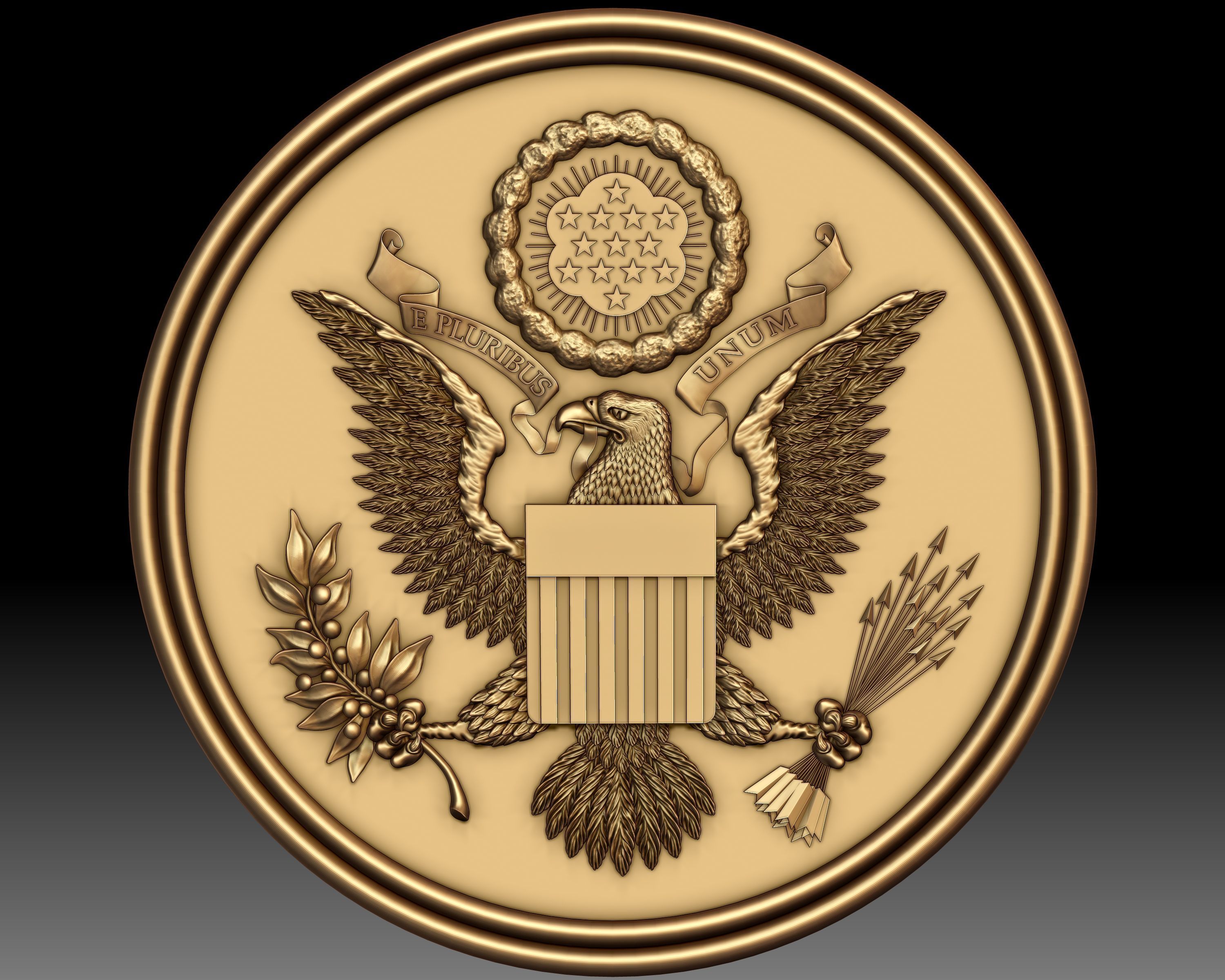 Great Seal of the United States 3D print model_3