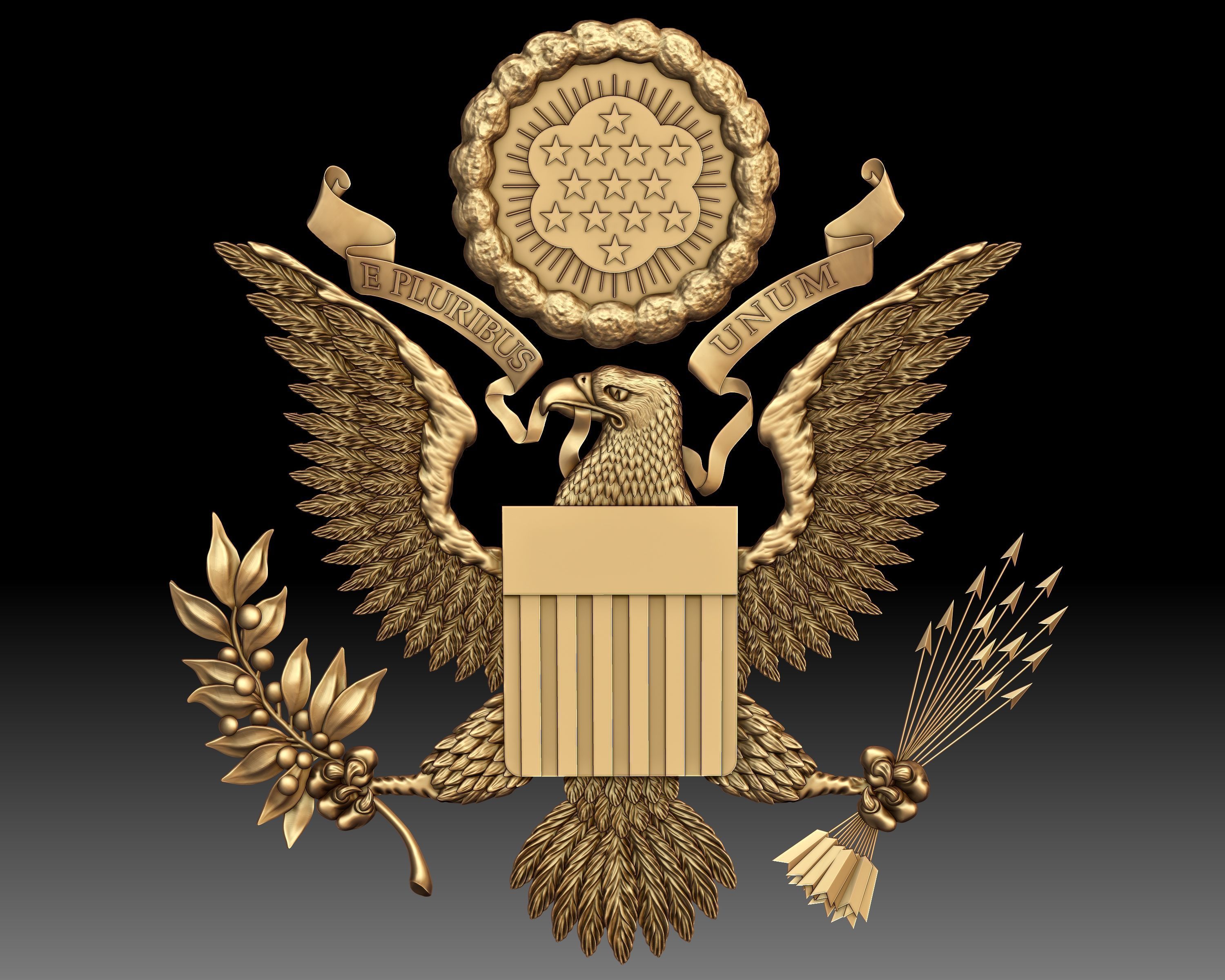 Great Seal of the United States 3D print model_2