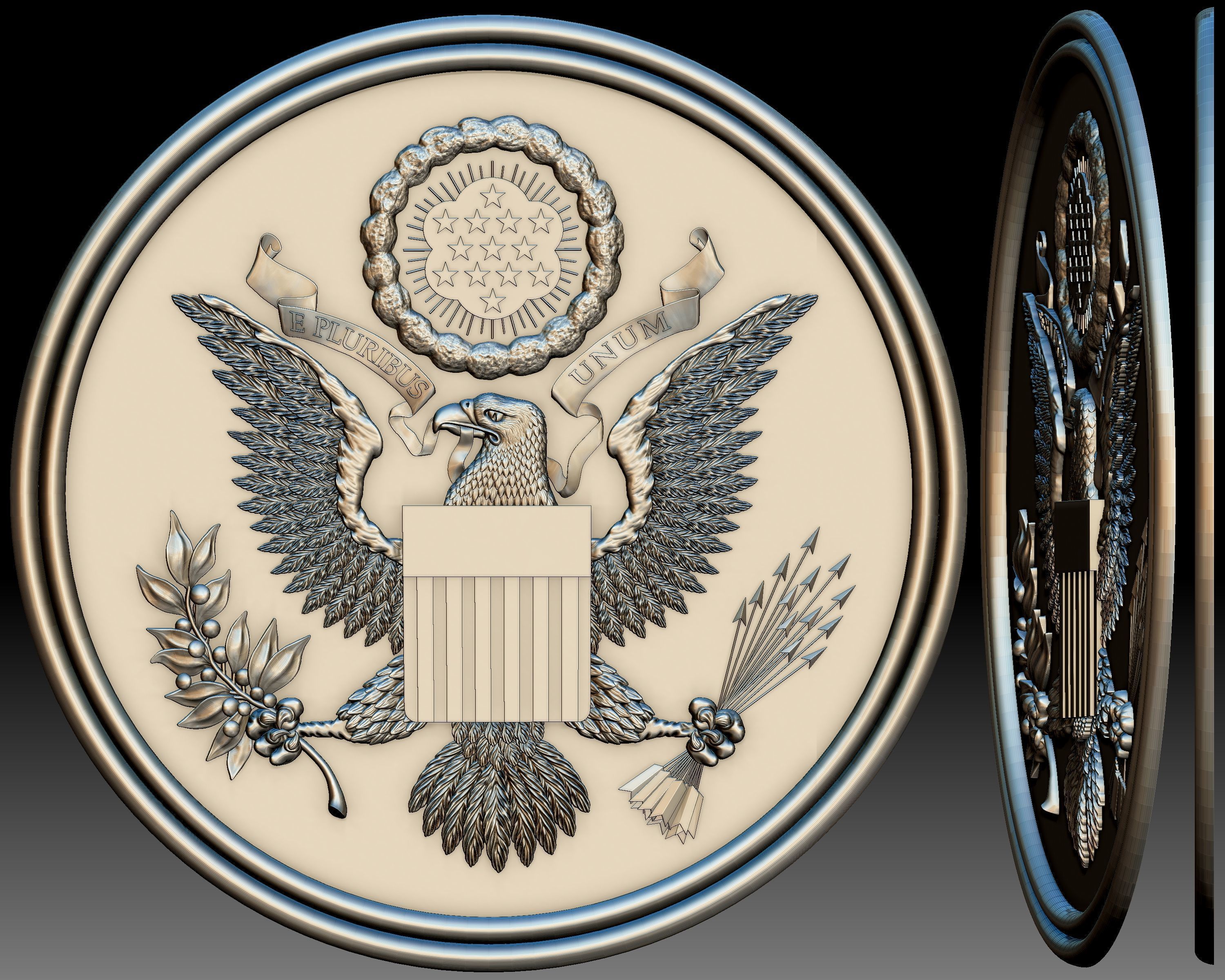 Great Seal of the United States 3D print model_6