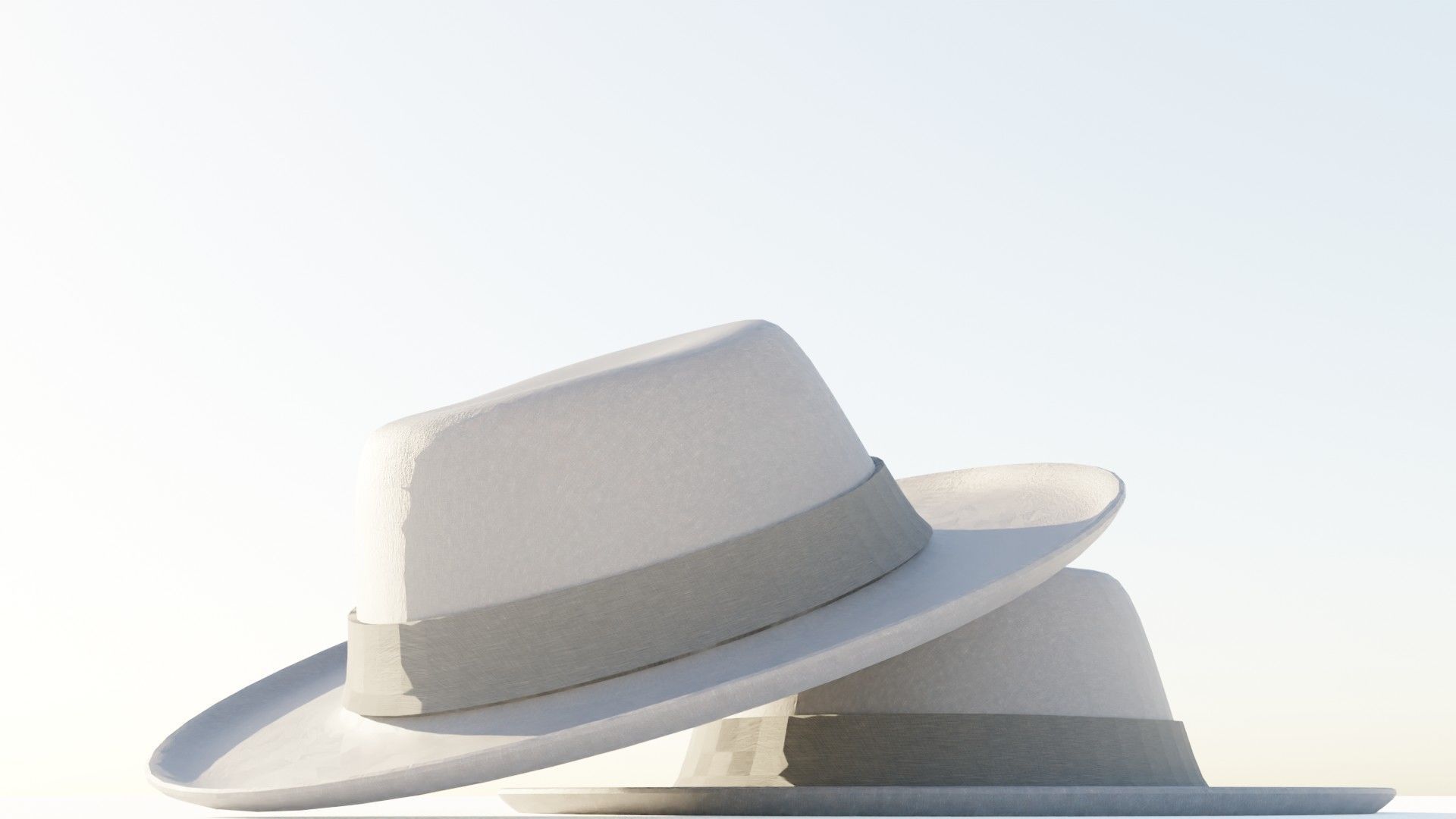 Fedora Hat 3D model_4
