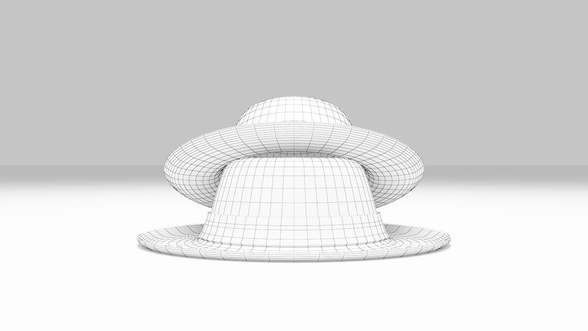Fedora Hat 3D model_7