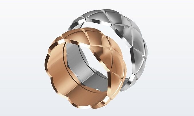 Wedding rings 3D print model