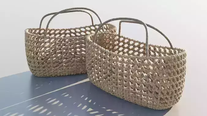 Woven Basket 3D model