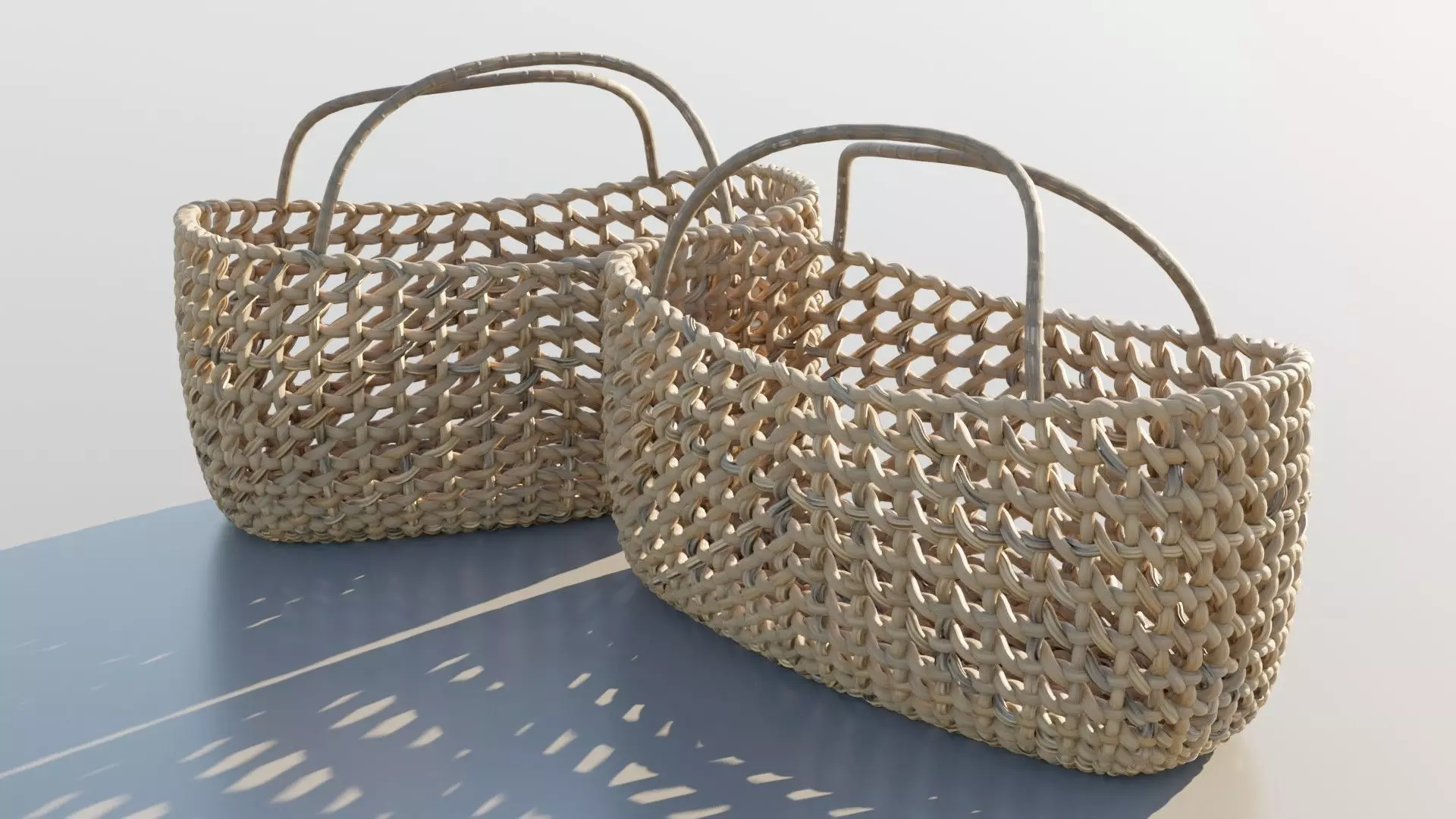 Woven Basket 3D model_0