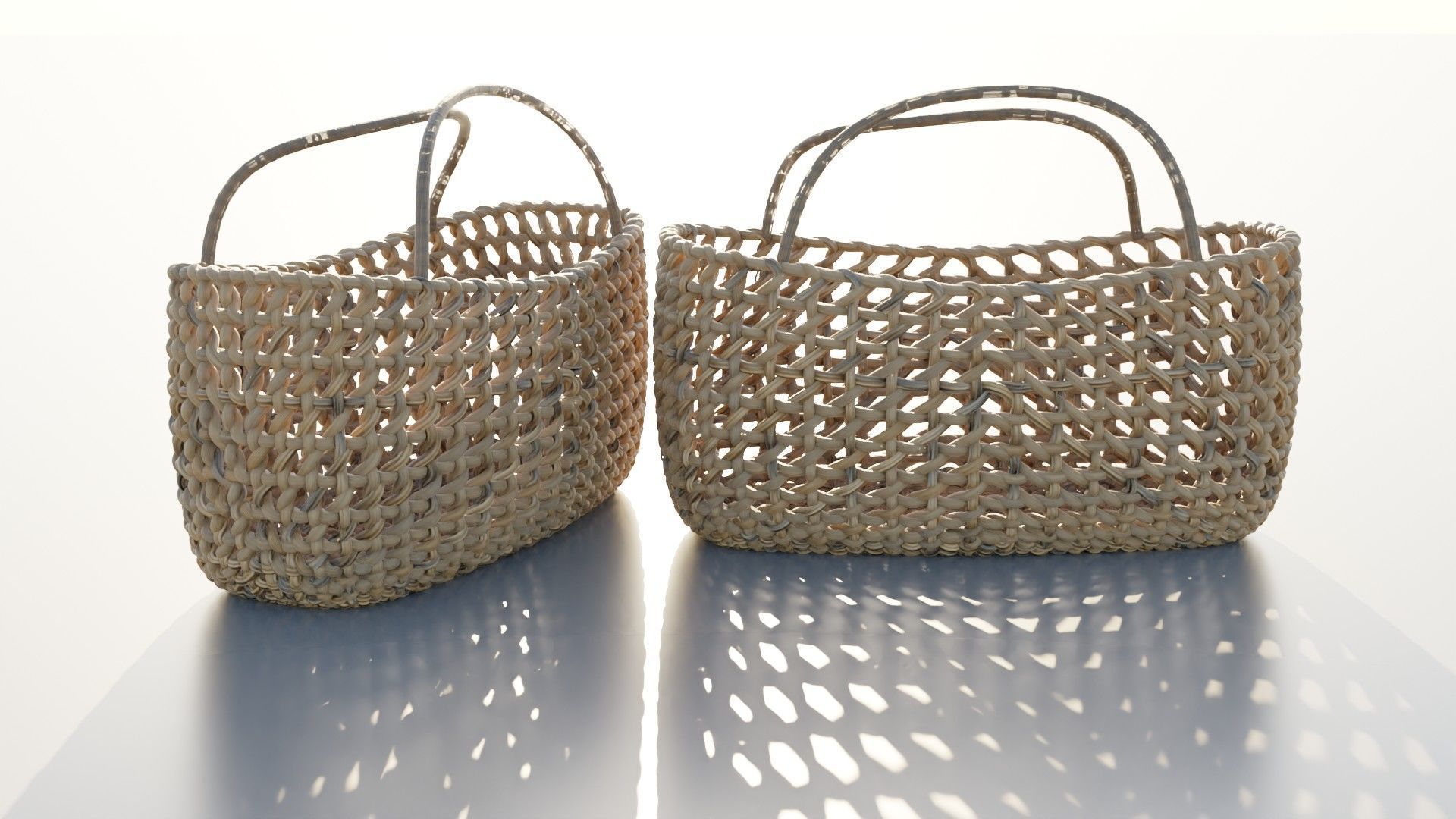 Woven Basket 3D model_5