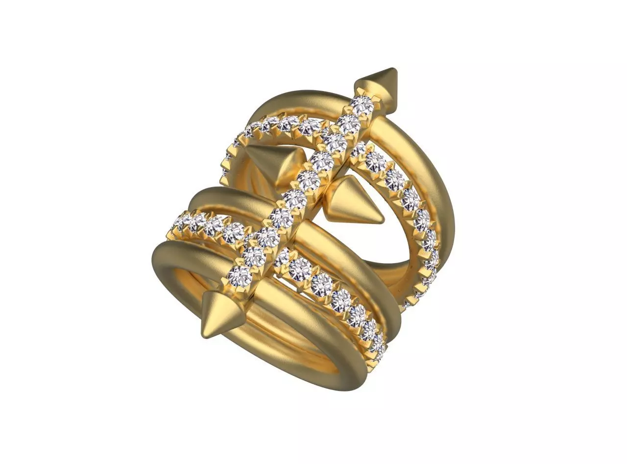 ring gold 3D print model_0