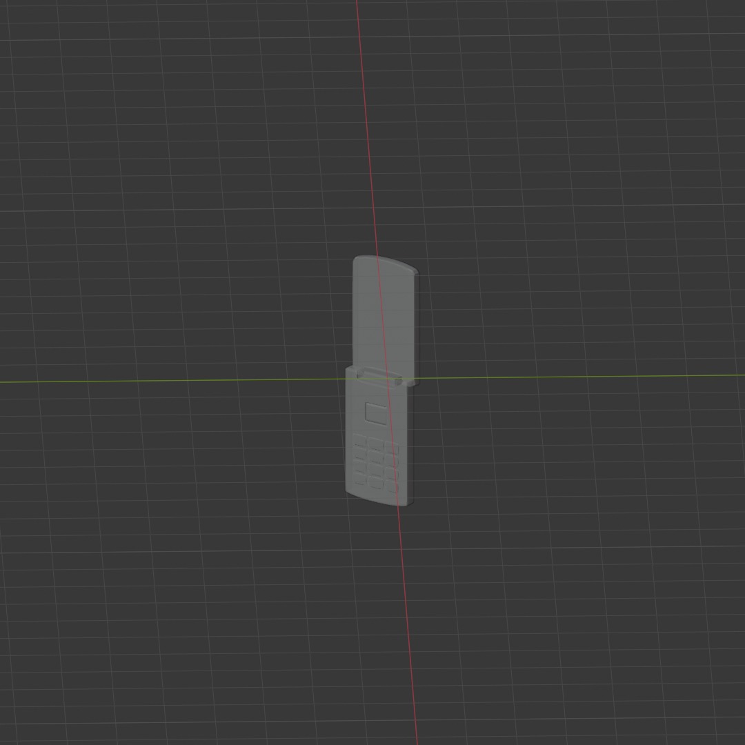 Flip phone old Free low-poly 3D model_3