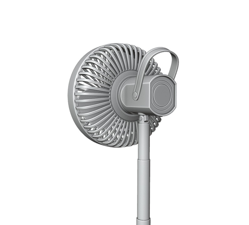 Mini Charger Fan 3D model_16