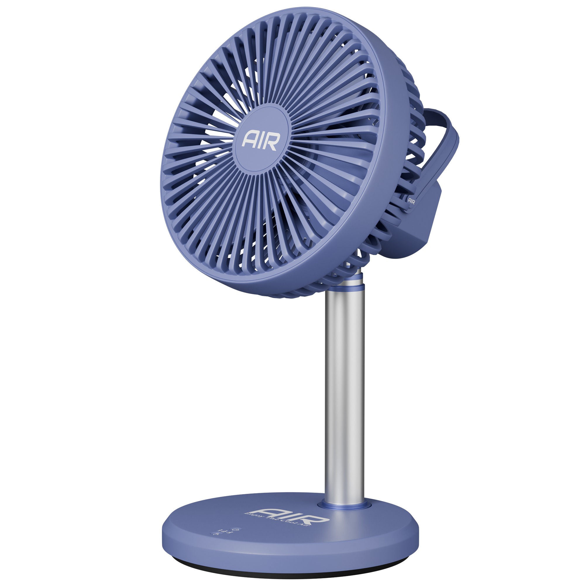 Mini Charger Fan 3D model_3