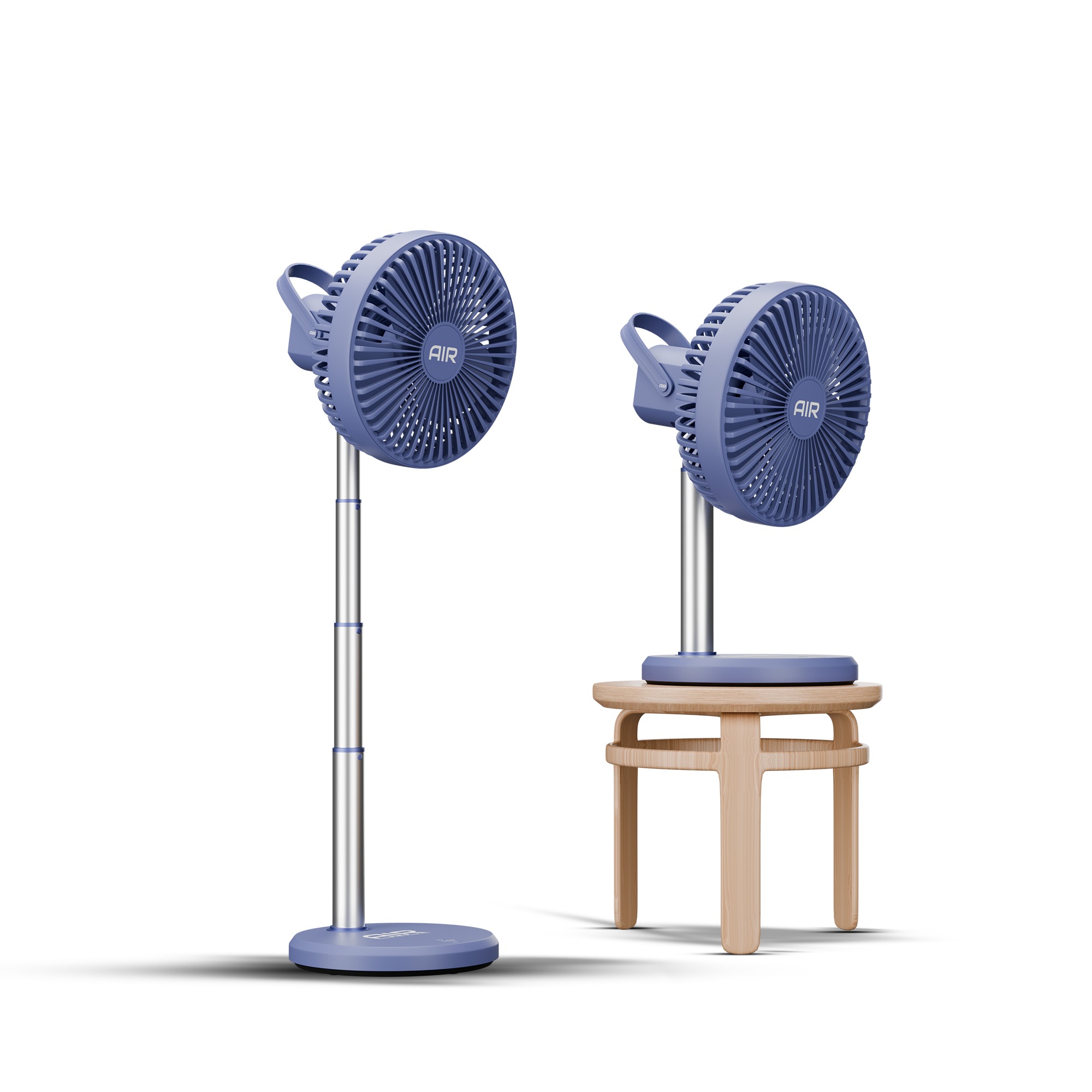 Mini Charger Fan 3D model_6