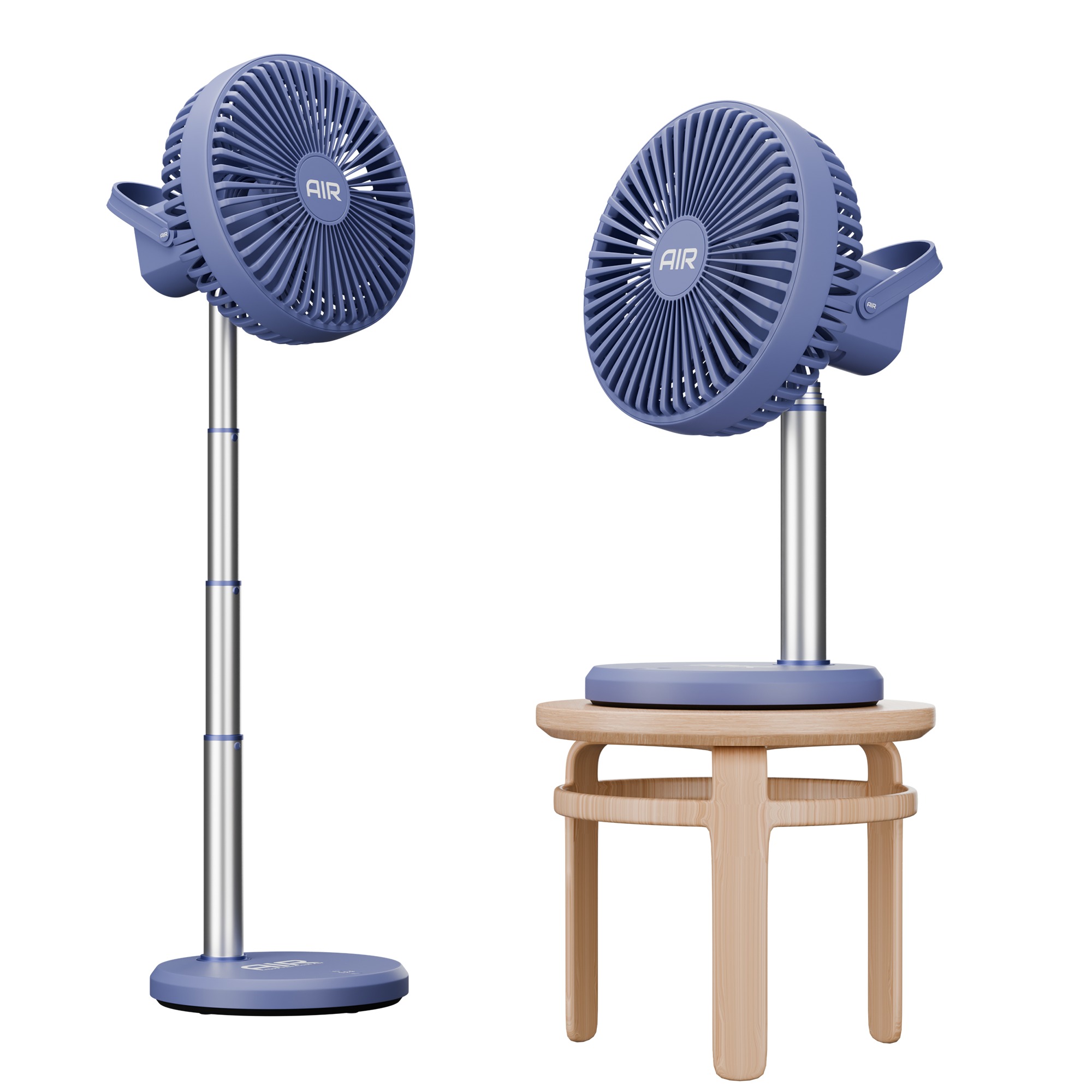 Mini Charger Fan 3D model_7