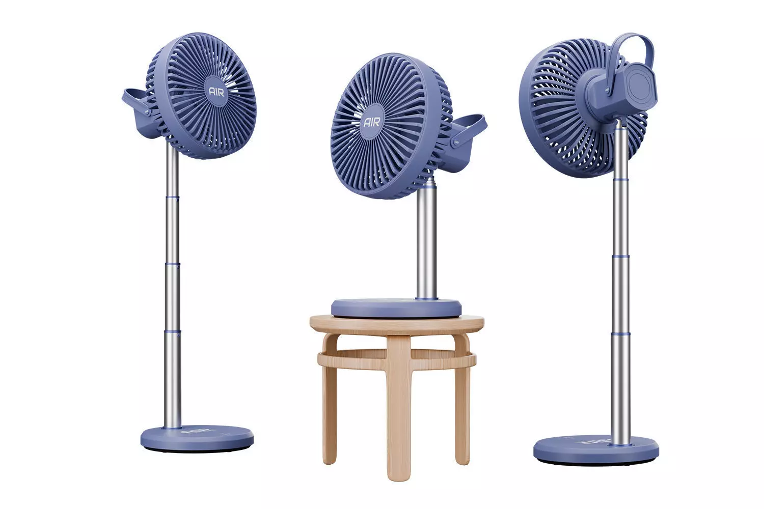 Mini Charger Fan 3D model_0