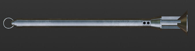 Warb Null Lightsaber Hilt Low-poly 3D model