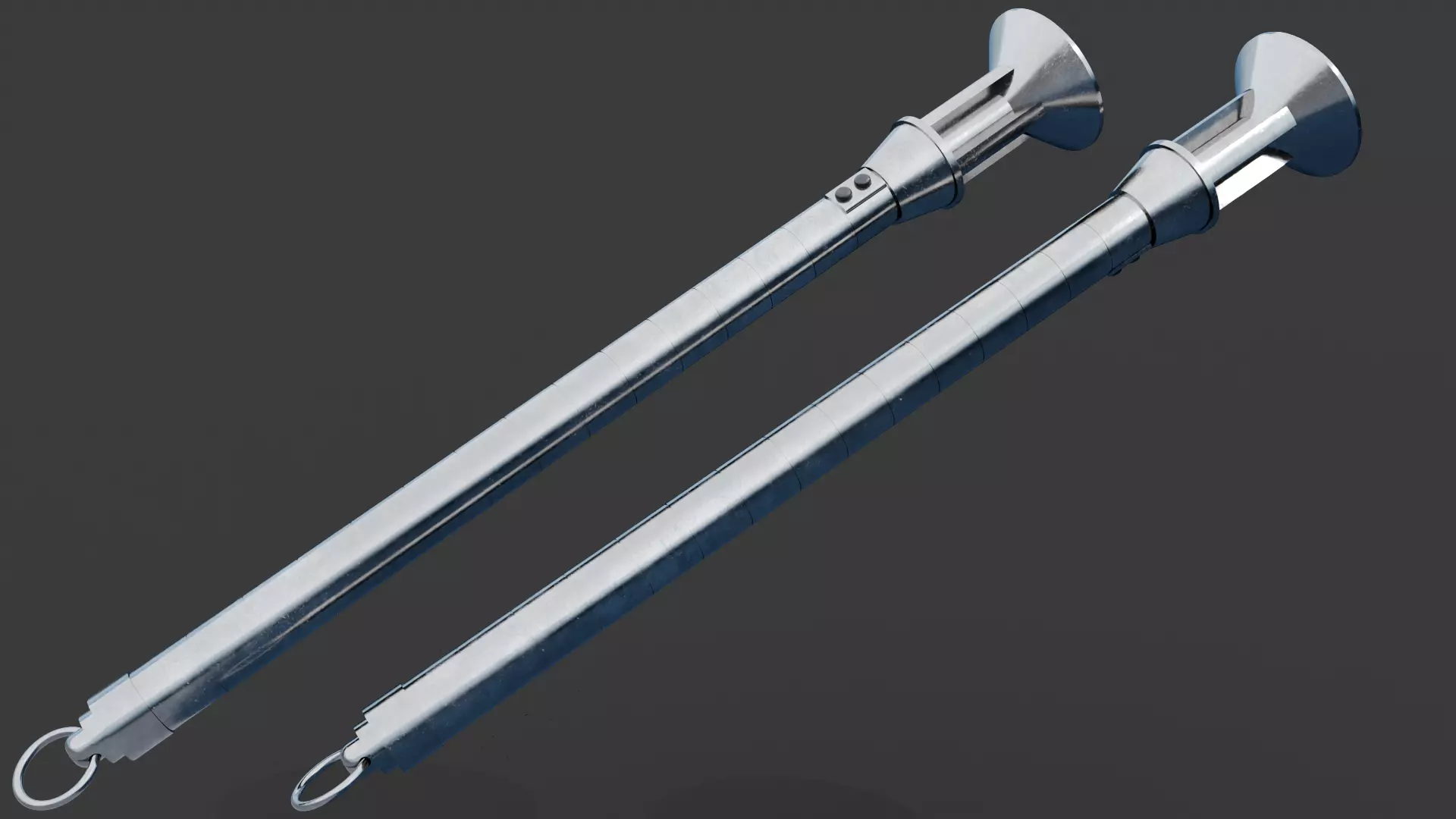 Warb Null Lightsaber Hilt Low-poly 3D model_0