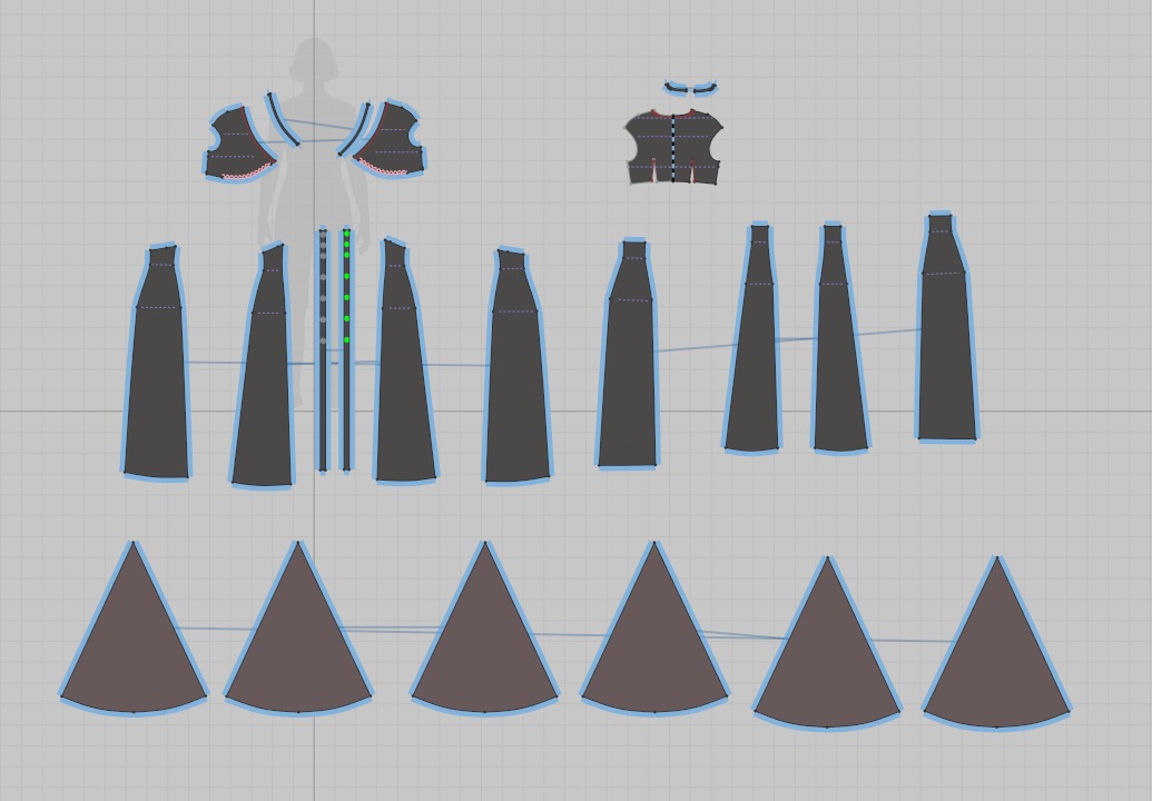 35 godet dress pattern 3D print model_4