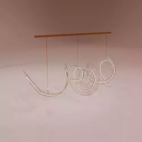 Spiral hanging light