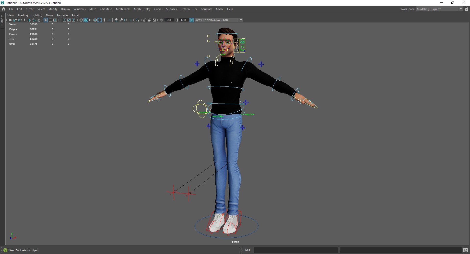 Stylized Young Male 3D Character for Animation Low-poly 3D model_25