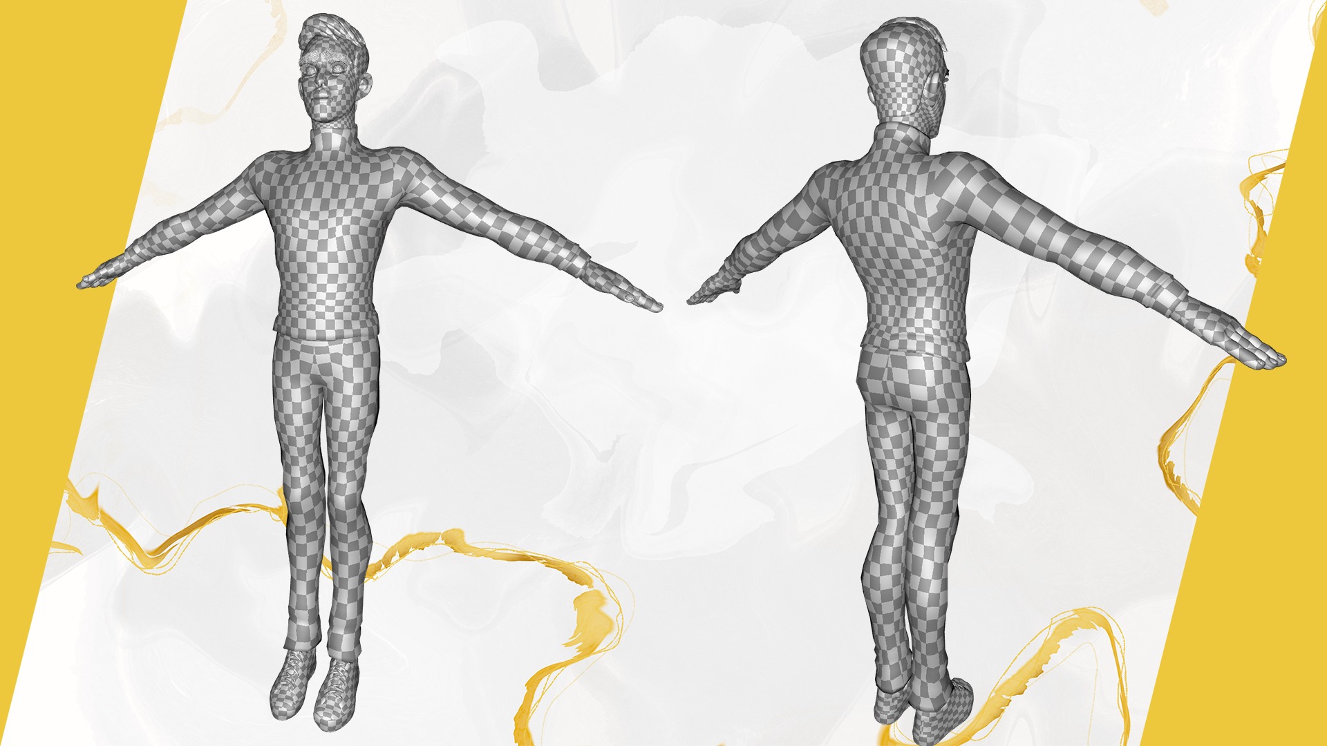 Stylized Young Male 3D Character for Animation Low-poly 3D model_28