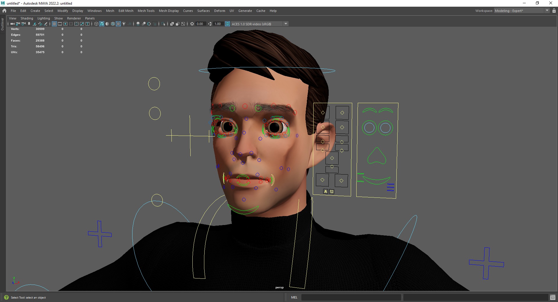 Stylized Young Male 3D Character for Animation Low-poly 3D model_21