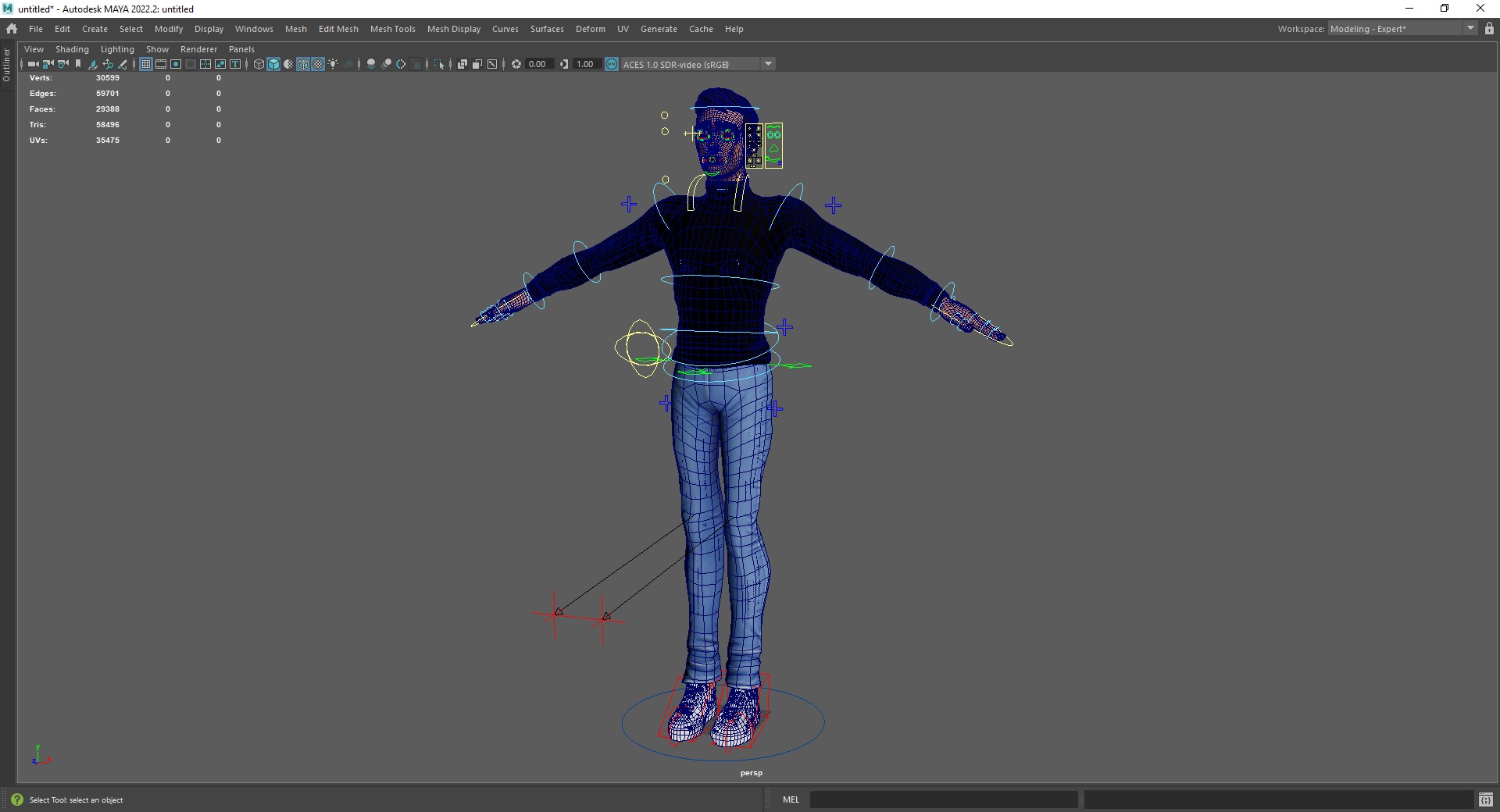 Stylized Young Male 3D Character for Animation Low-poly 3D model_23