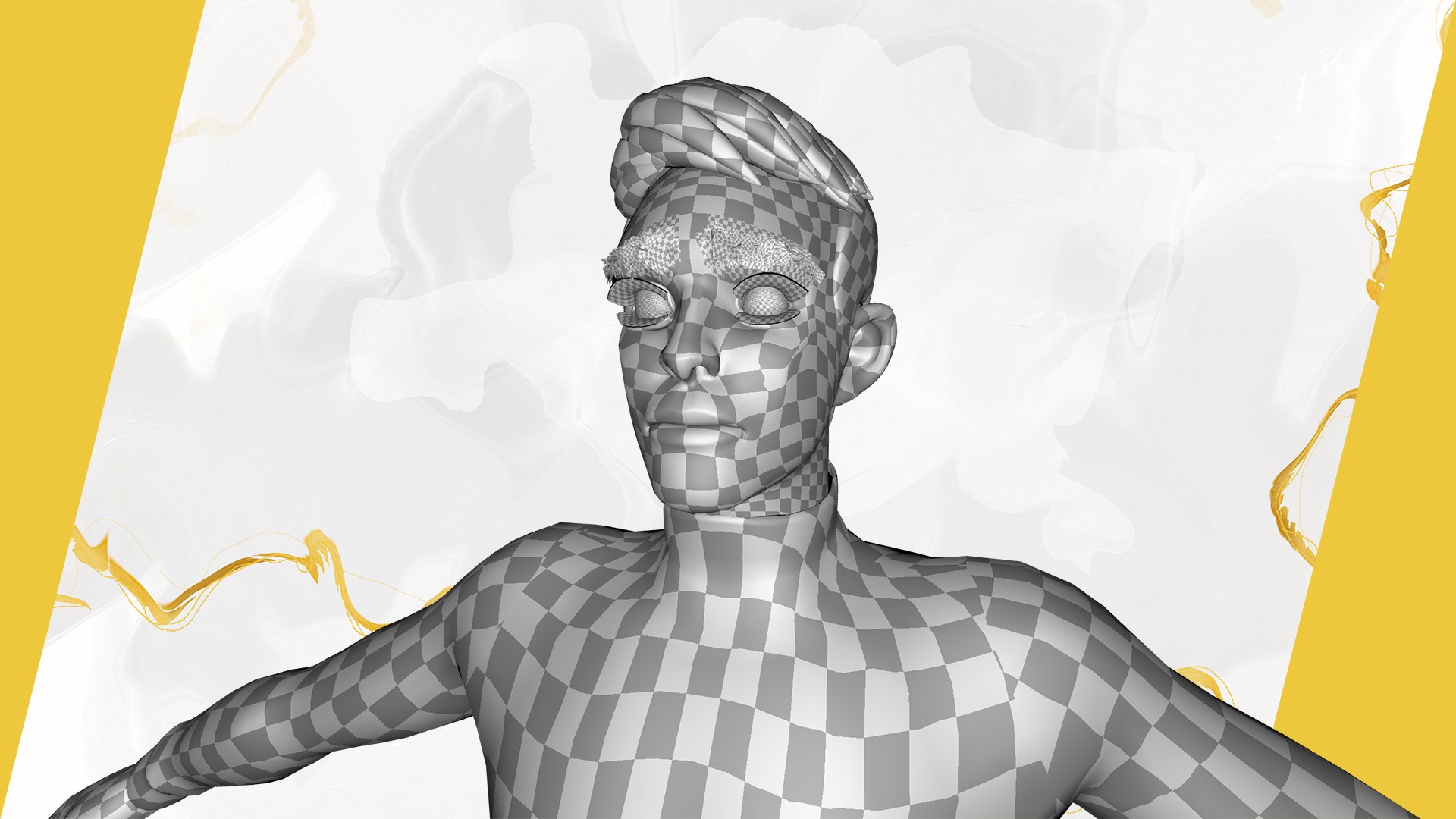 Stylized Young Male 3D Character for Animation Low-poly 3D model_29