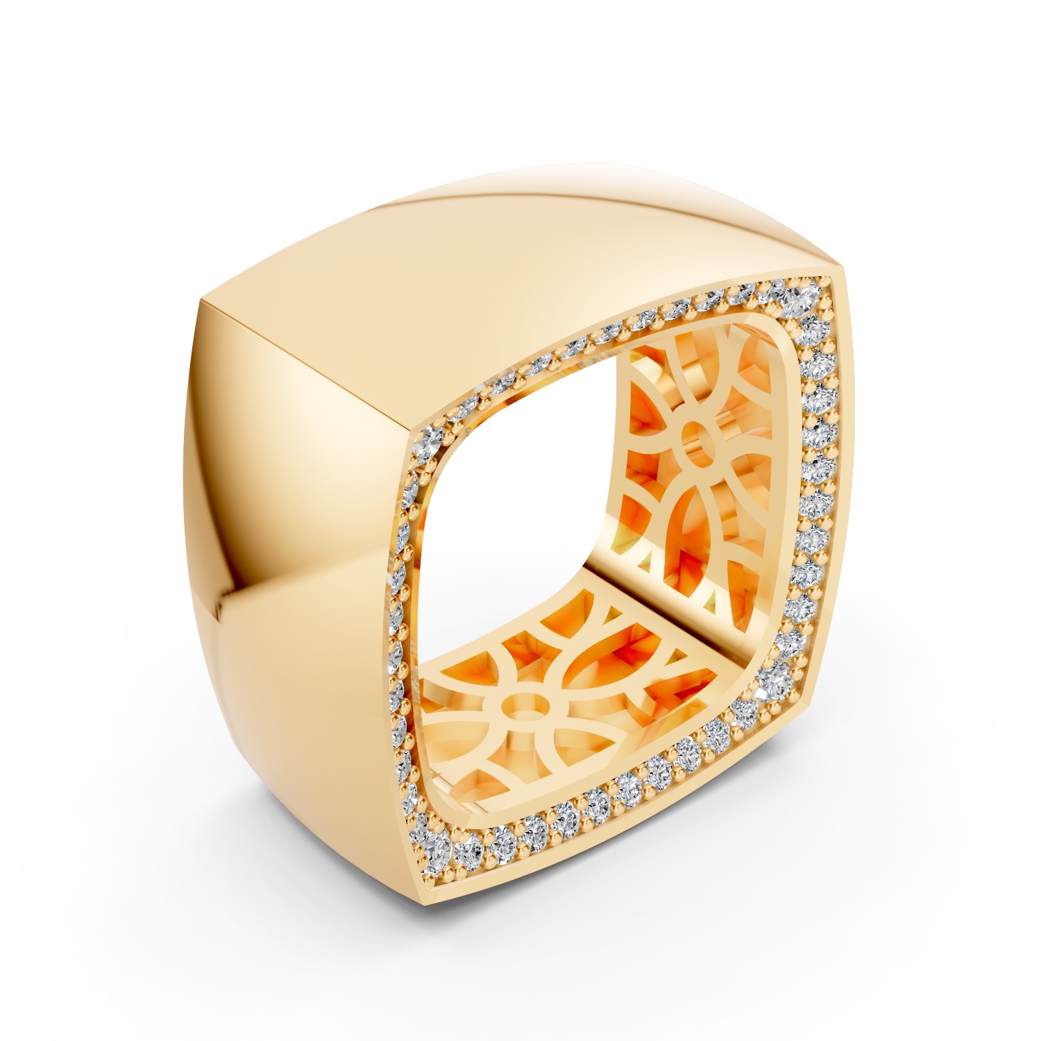 Vhernier Cube Ring  3D print model_3