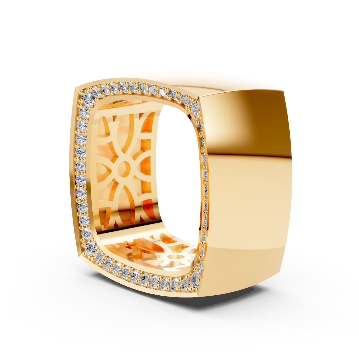 Vhernier Cube Ring  3D print model_1