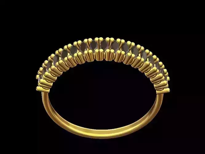 Marquise Diamond Half Eternity Ring