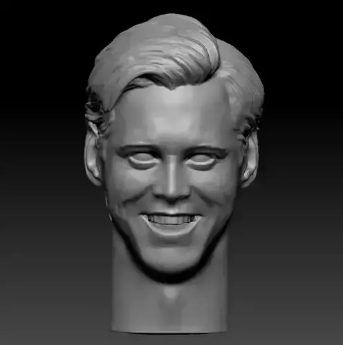 THE MASK JIM CARREY HEAD SCULPTURE 3D PRINT MODEL