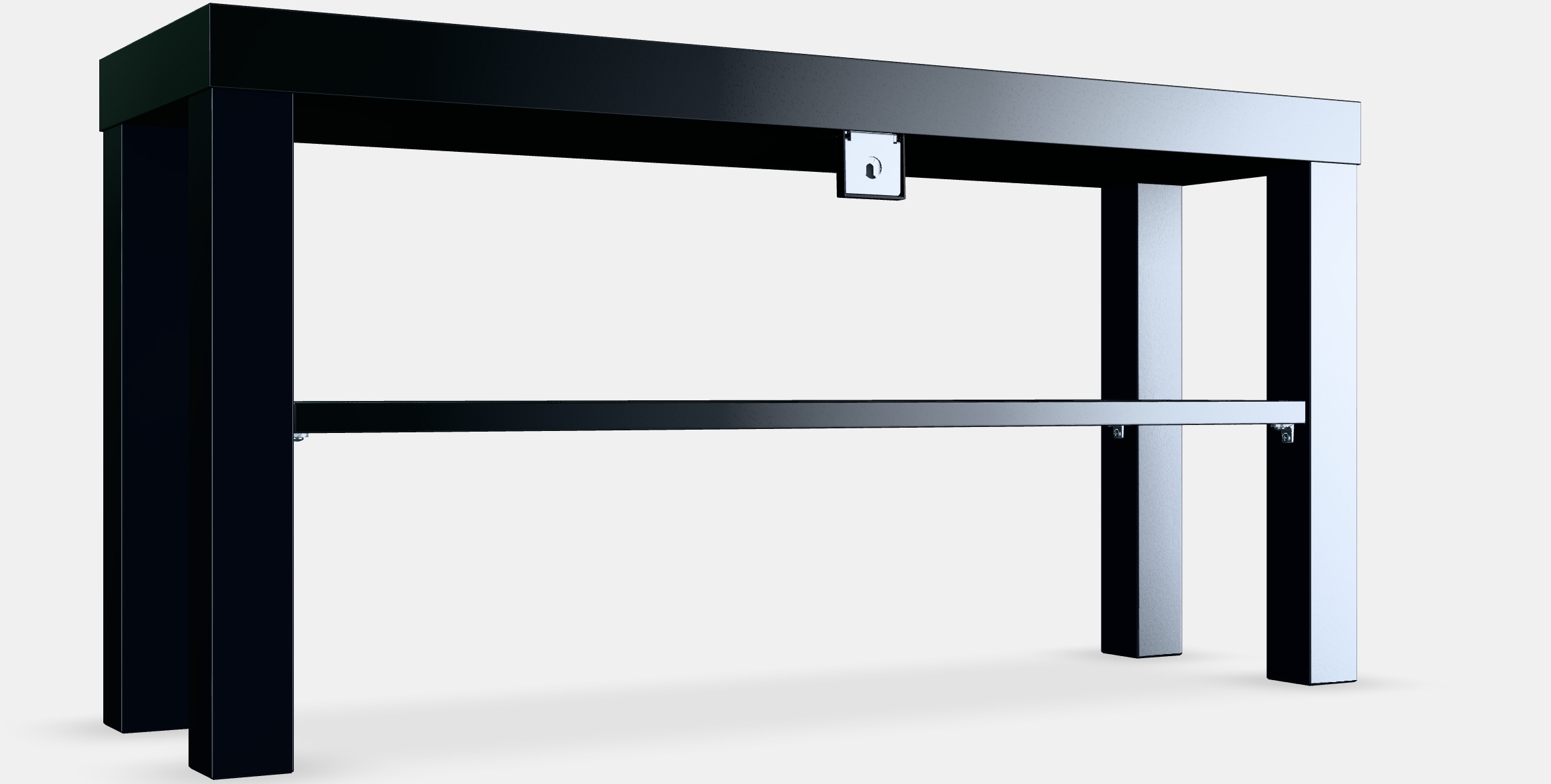 LACK Tv bench 2 Low-poly 3D model_5