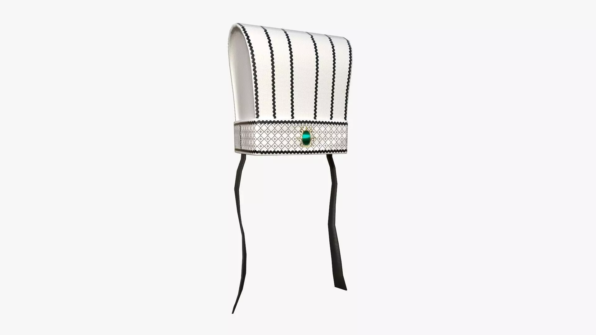 Chinese Dynasty Minister Headwear A01 - Character Design Low-poly 3D model