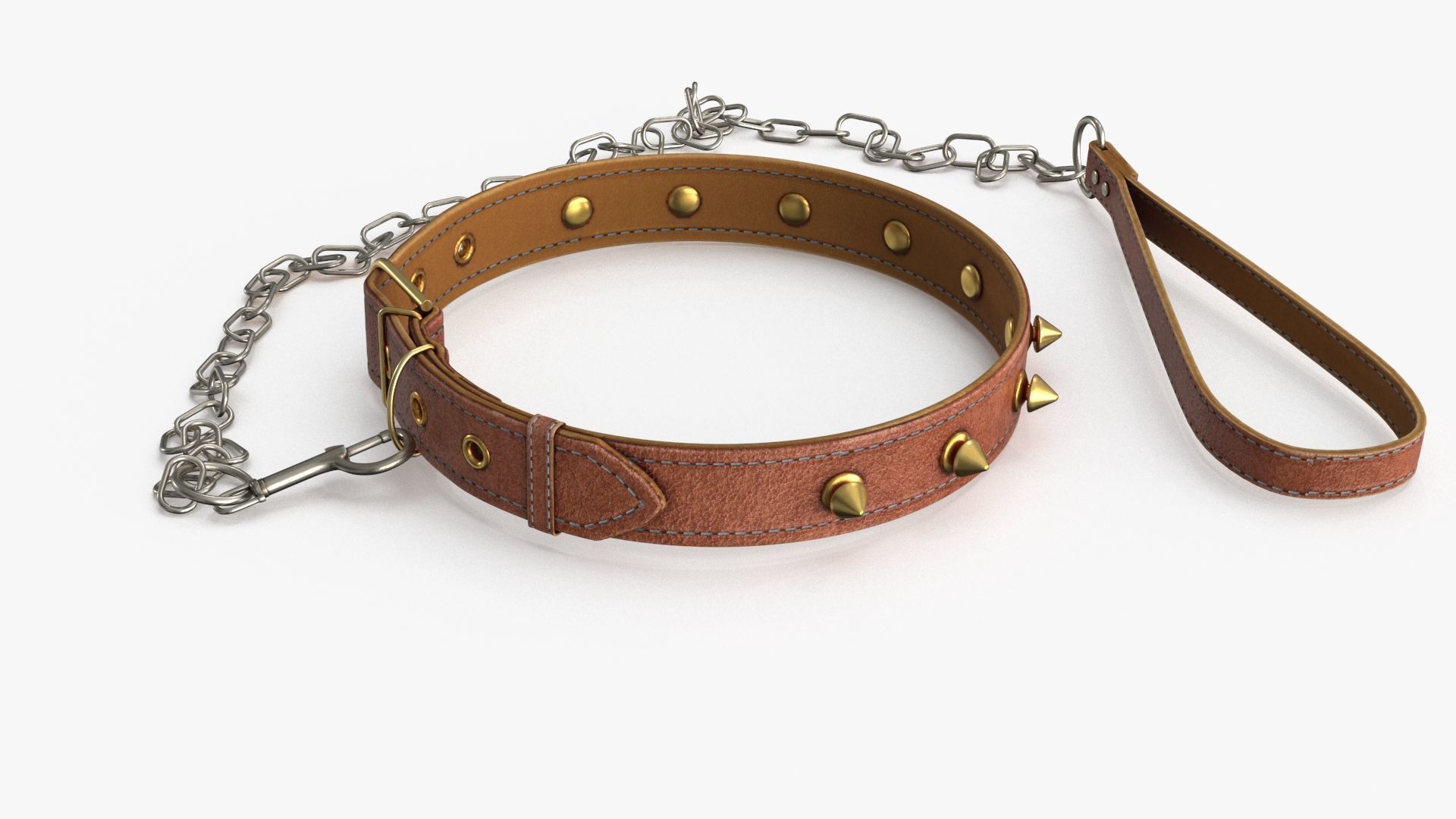 Dog Collar Low-poly 3D model_15