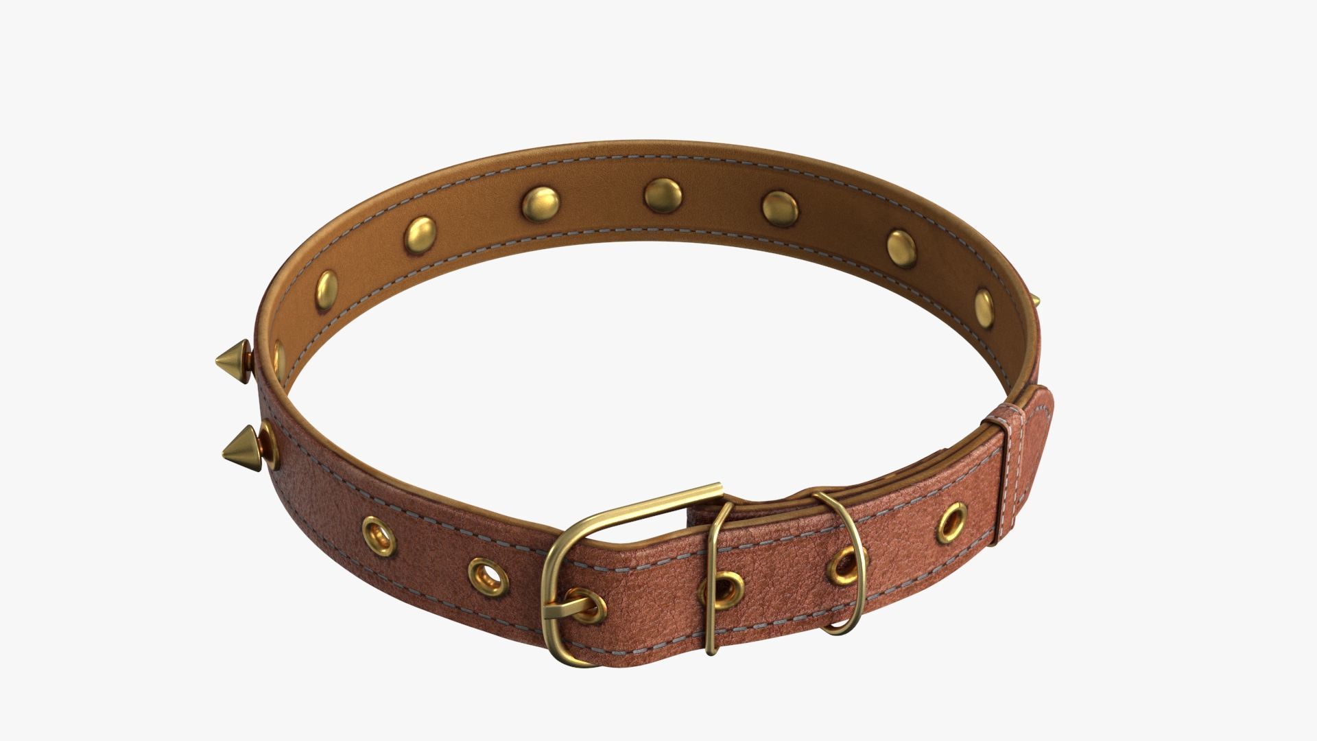 Dog Collar Low-poly 3D model_8