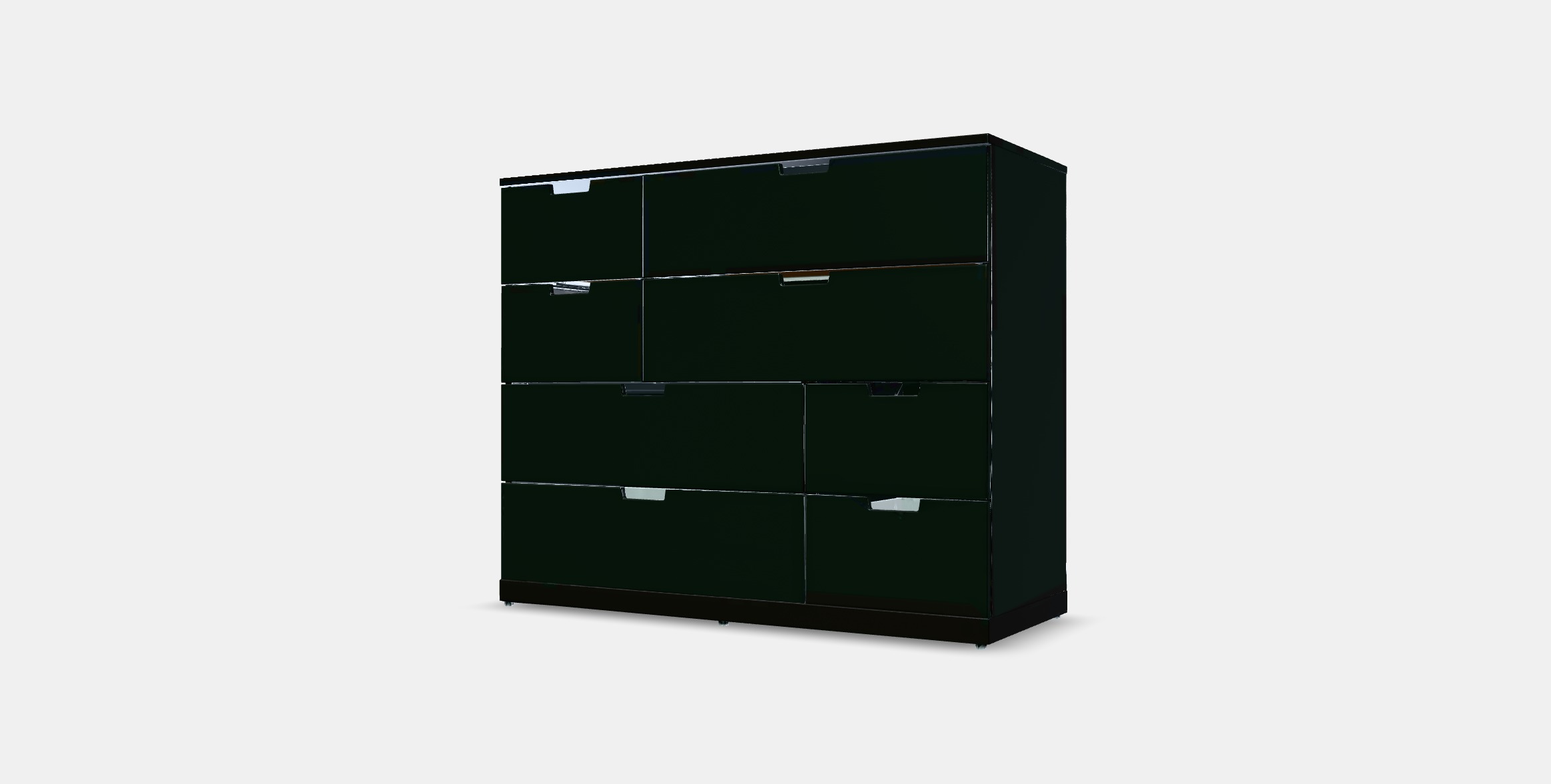 NORDLI Dresser with 8 drawers Low-poly 3D model_12