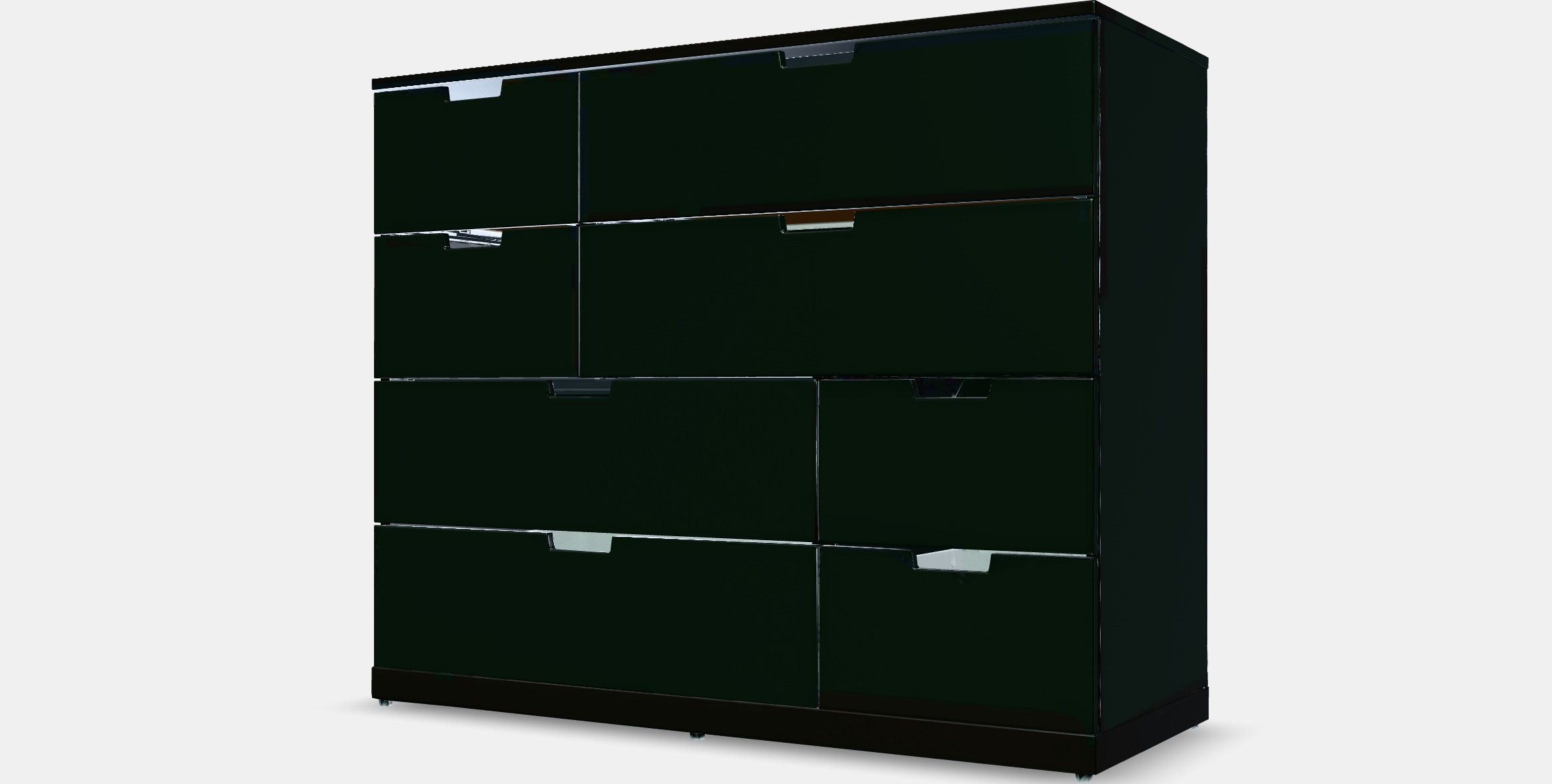 NORDLI Dresser with 8 drawers Low-poly 3D model_13