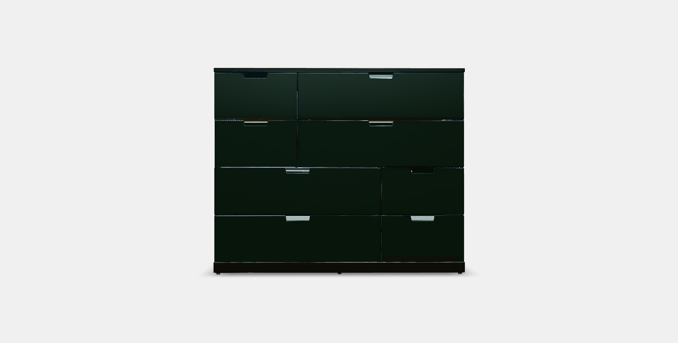 NORDLI Dresser with 8 drawers Low-poly 3D model_7