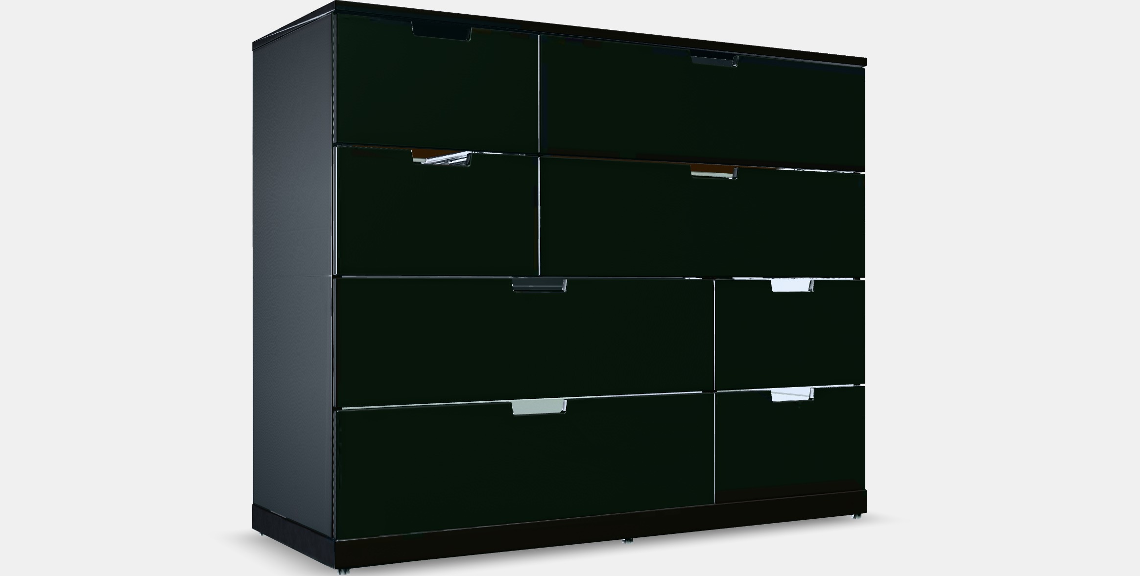 NORDLI Dresser with 8 drawers Low-poly 3D model_6